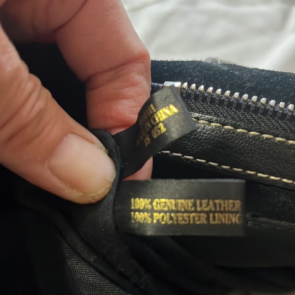 Etienne Aigner black leather shoulder purse (15” x 10.5” x  6”) - Picture 12 of 12